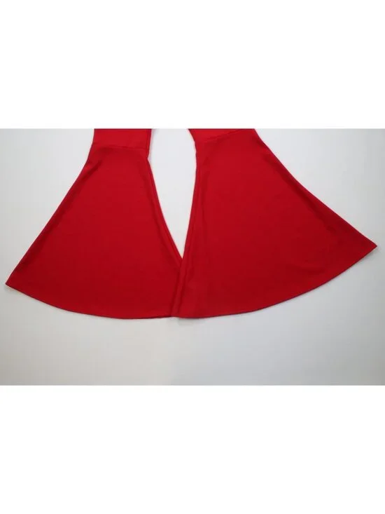 Deadstock Vintage 90s Y2K Babydoll Womens Medium Flared Bell Bottoms Pants USA - Picture 4 of 10